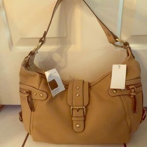 NWT khaki 9 west purse 👜